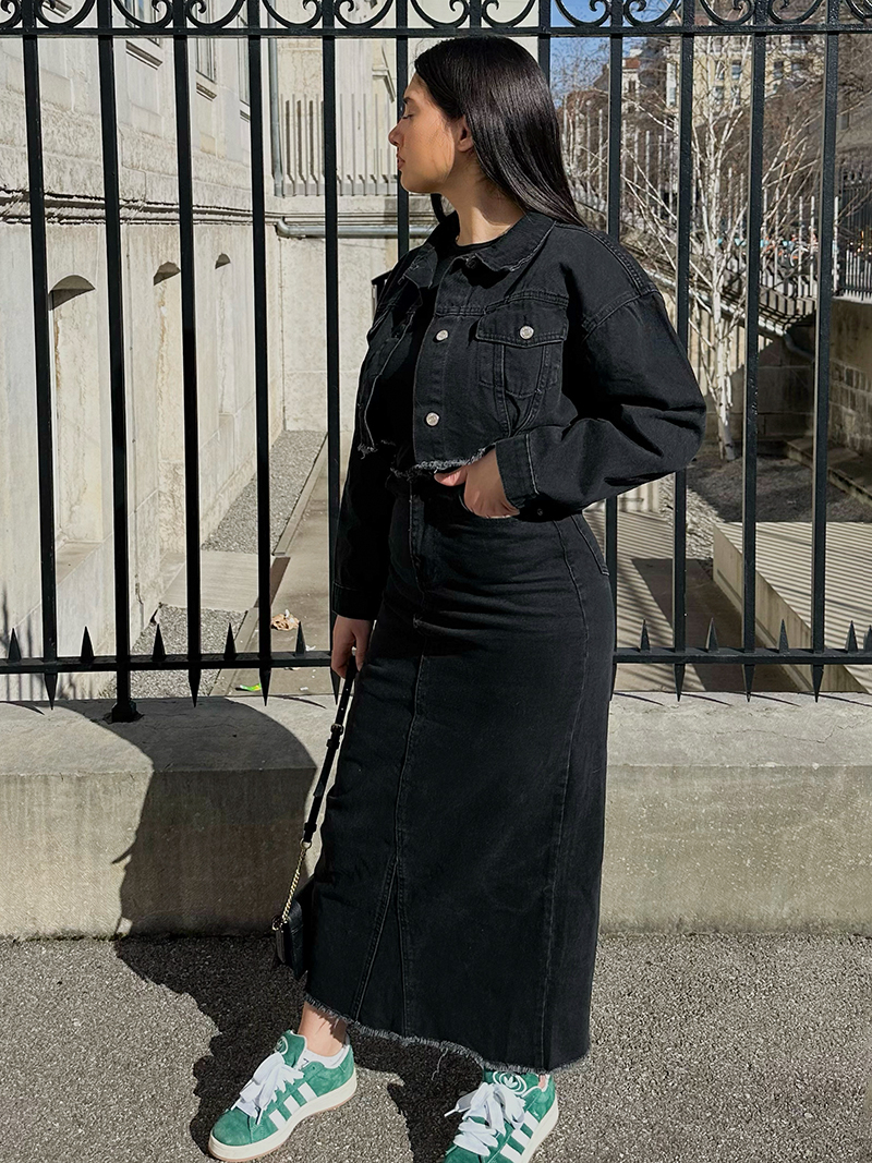 Black jeans jacket