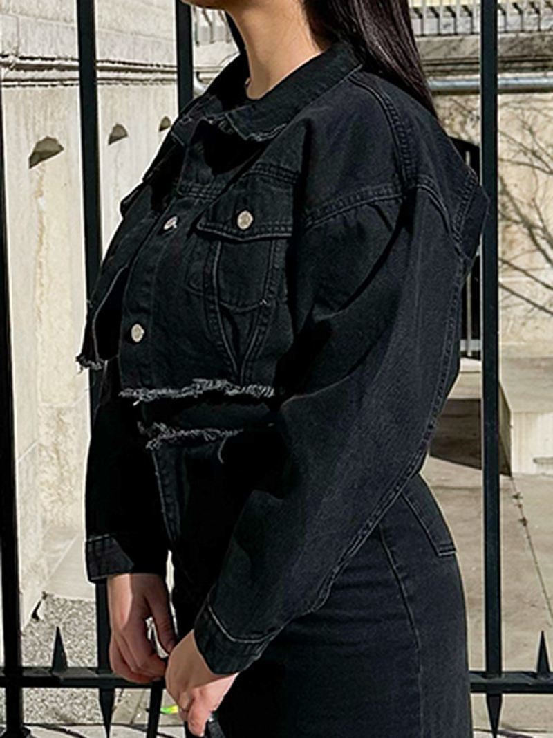 Black jeans jacket