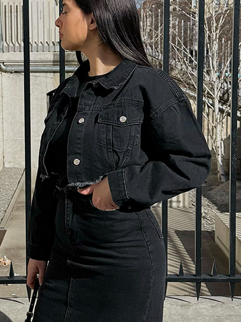 Black jeans jacket
