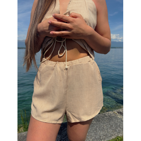 Short beige